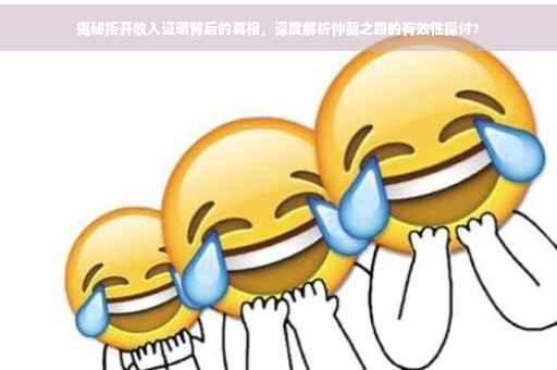 揭秘拒开收入证明背后的真相，深度解析仲裁之路的有效性探讨?