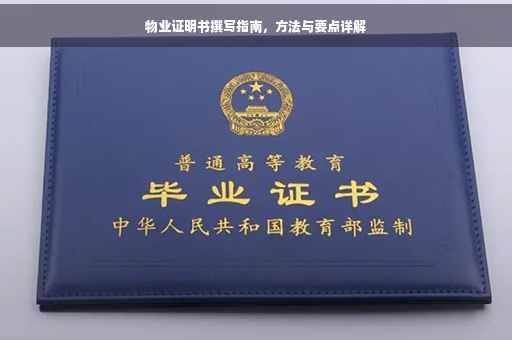 物业证明书撰写指南，方法与要点详解