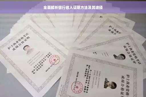 全面解析银行收入证明方法及其途径