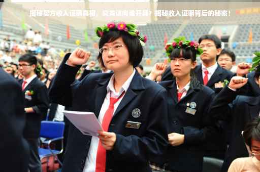 揭秘买方收入证明真相，究竟该向谁开具？揭秘收入证明背后的秘密！