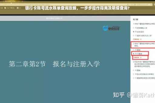 银行卡账号流水账单查询攻略，一步步操作指南及明细查询?