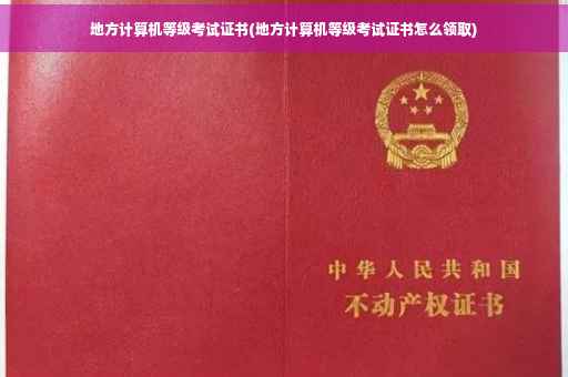 地方计算机等级考试证书(地方计算机等级考试证书怎么领取)