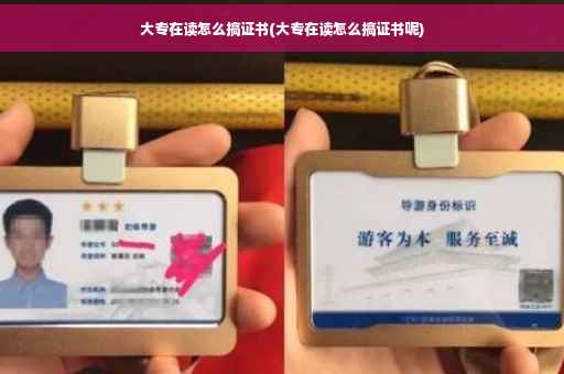 大专在读怎么搞证书(大专在读怎么搞证书呢)
