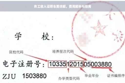 务工收入证明车费详解，费用解析与指南