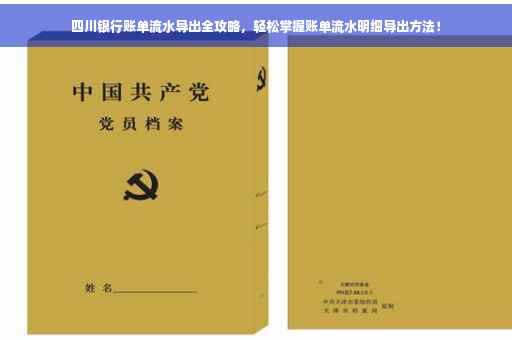 四川银行账单流水导出全攻略，轻松掌握账单流水明细导出方法！