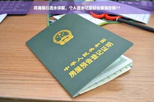 招商银行流水详解，个人流水记录轻松查询攻略??