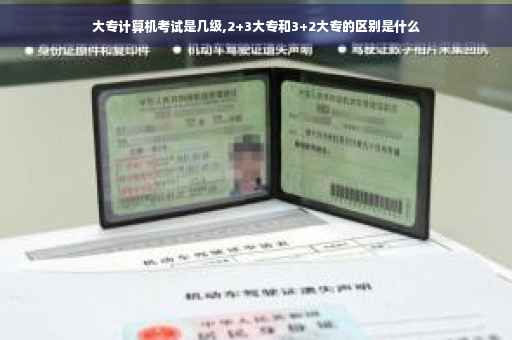 大专计算机考试是几级,2+3大专和3+2大专的区别是什么