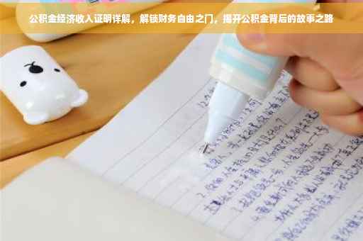 公积金经济收入证明详解，解锁财务自由之门，揭开公积金背后的故事之路