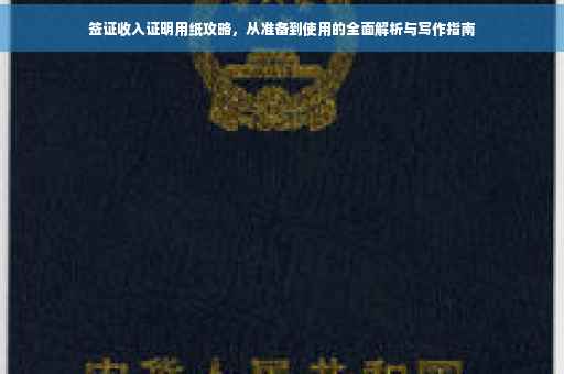 签证收入证明用纸攻略，从准备到使用的全面解析与写作指南
