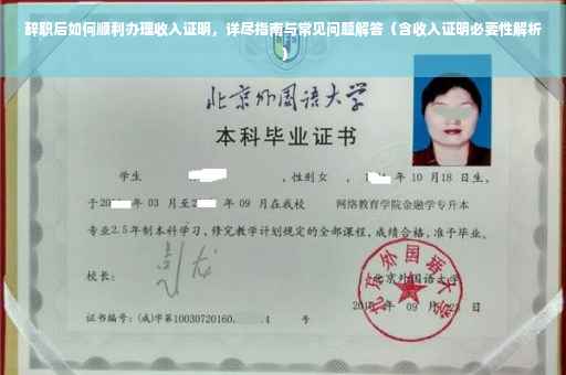 辞职后如何顺利办理收入证明，详尽指南与常见问题解答（含收入证明必要性解析）