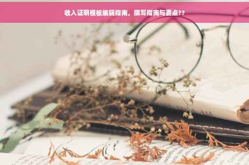 收入证明模板编辑指南，撰写指南与要点??