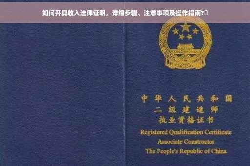 如何开具收入法律证明，详细步骤、注意事项及操作指南?✨