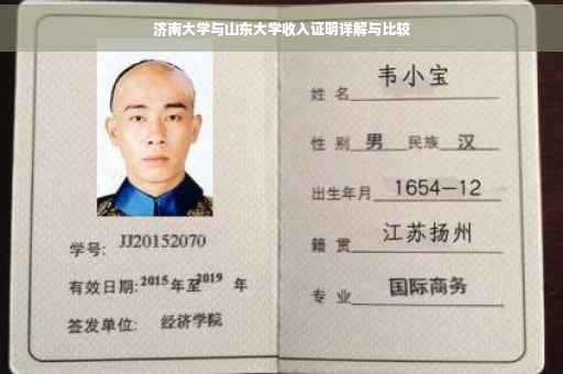 济南大学与山东大学收入证明详解与比较