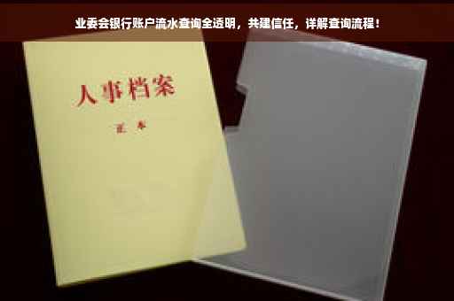 业委会银行账户流水查询全透明，共建信任，详解查询流程！