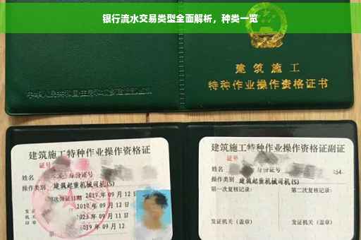 银行流水交易类型全面解析，种类一览