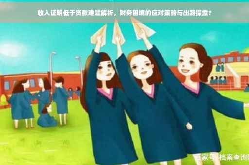 收入证明低于贷款难题解析，财务困境的应对策略与出路探索?