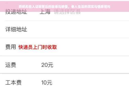 奶奶无收入证明背后的故事与感悟，老人生活的现实与情感寄托