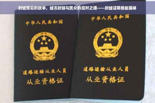 封城背后的故事，城市封锁与民众的应对之道——封城证明模板揭秘