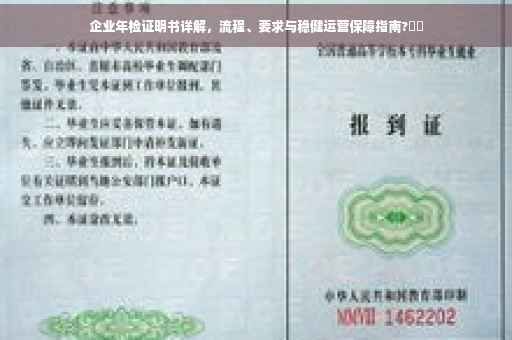 企业年检证明书详解，流程、要求与稳健运营保障指南?⚡️
