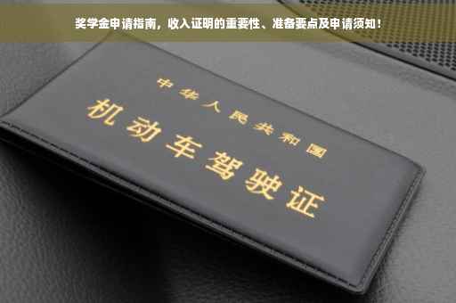 奖学金申请指南，收入证明的重要性、准备要点及申请须知！