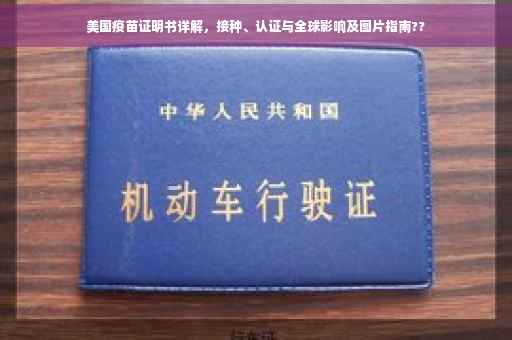 美国疫苗证明书详解，接种、认证与全球影响及图片指南??