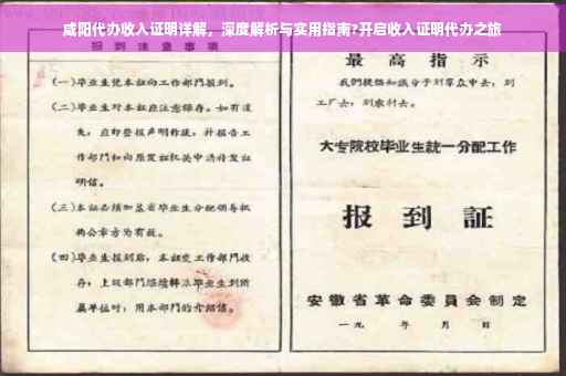 咸阳代办收入证明详解，深度解析与实用指南?开启收入证明代办之旅
