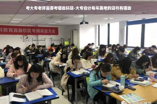 考大专老师需要考哪些科目-大专会计每年要考的证书有哪些