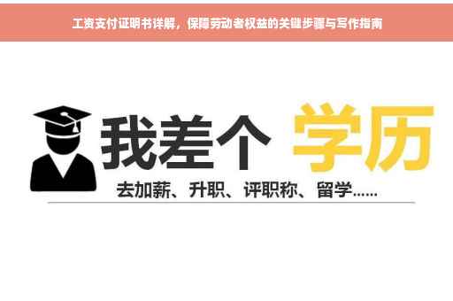 工资支付证明书详解，保障劳动者权益的关键步骤与写作指南