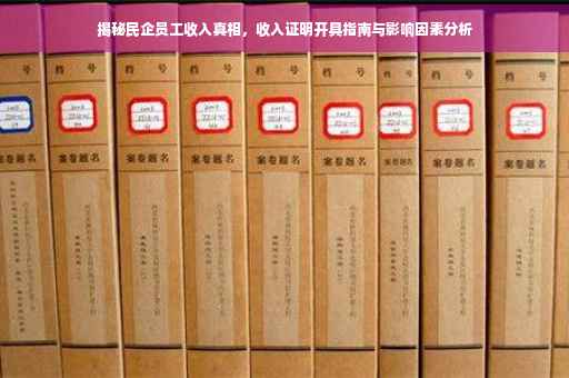 揭秘民企员工收入真相，收入证明开具指南与影响因素分析