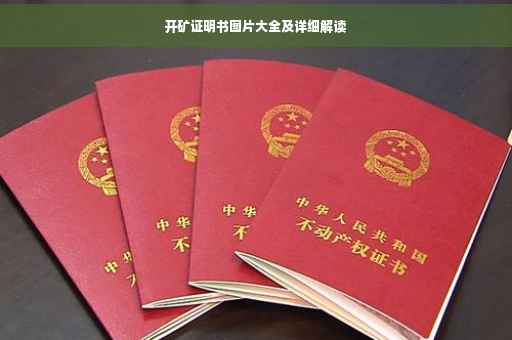 开矿证明书图片大全及详细解读