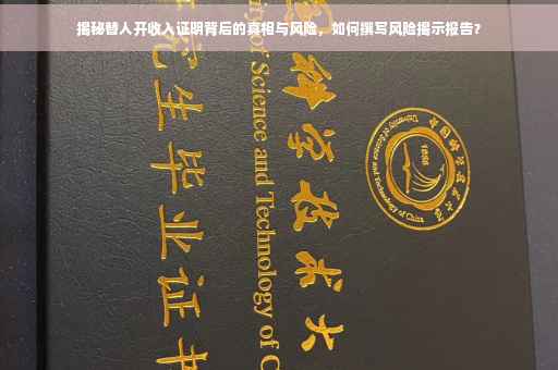 揭秘替人开收入证明背后的真相与风险，如何撰写风险揭示报告？