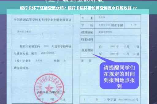 银行卡坏了还能查流水吗？银行卡损坏后如何查询流水详解攻略 ??