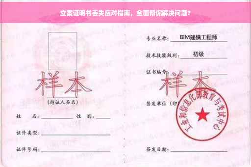 立案证明书丢失应对指南，全面帮你解决问题?