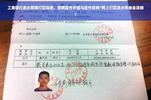 工商银行流水明细打印指南，官网操作步骤与操作指南?网上打印流水账单全攻略?