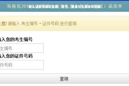 收入证明手填写指南，细节、要点与注意事项详解