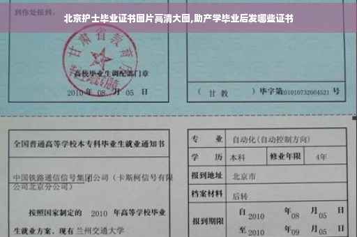 北京护士毕业证书图片高清大图,助产学毕业后发哪些证书
