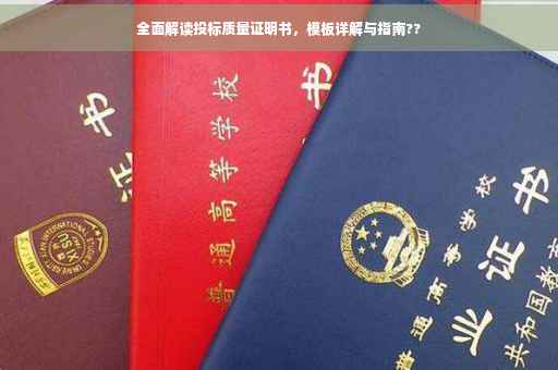 全面解读投标质量证明书，模板详解与指南??