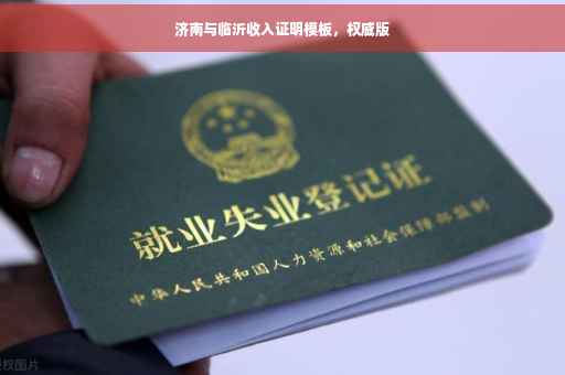 济南与临沂收入证明模板，权威版