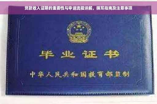 贷款收入证明的重要性与申请流程详解，撰写指南及注意事项