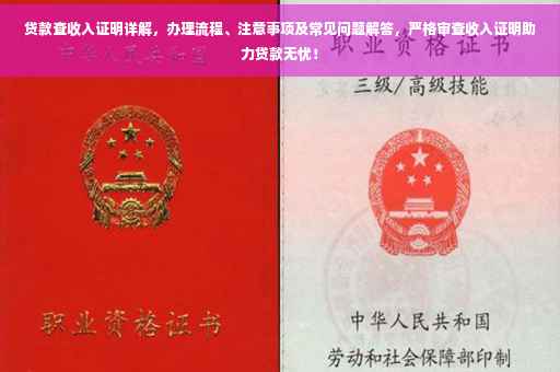 贷款查收入证明详解，办理流程、注意事项及常见问题解答，严格审查收入证明助力贷款无忧！