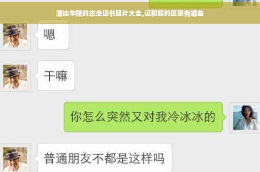 潮汕学院的毕业证书图片大全,证和照的区别有哪些