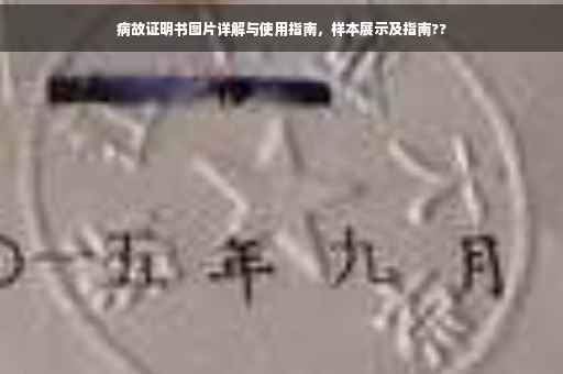 病故证明书图片详解与使用指南，样本展示及指南??