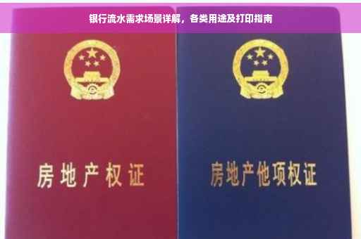 银行流水需求场景详解，各类用途及打印指南