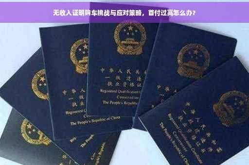 无收入证明购车挑战与应对策略，首付过高怎么办？