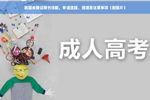 韩国未婚证明书详解，申请流程、用途及注意事项（附图片）