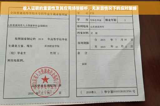 收入证明的重要性及其应用场景解析，无发票情况下的应对策略
