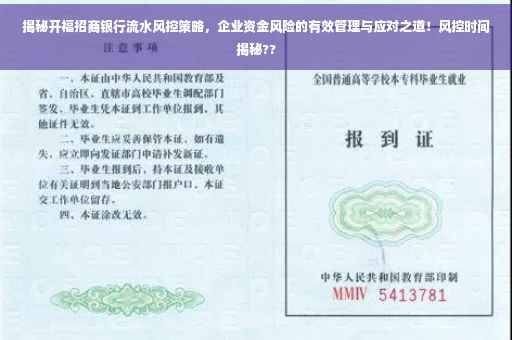 揭秘开福招商银行流水风控策略，企业资金风险的有效管理与应对之道！风控时间揭秘??