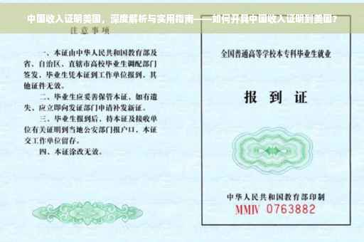 中国收入证明美国，深度解析与实用指南——如何开具中国收入证明到美国？