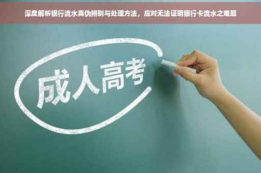 深度解析银行流水真伪辨别与处理方法，应对无法证明银行卡流水之难题