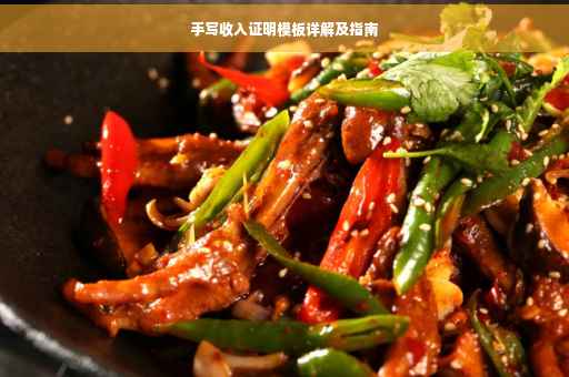 手写收入证明模板详解及指南